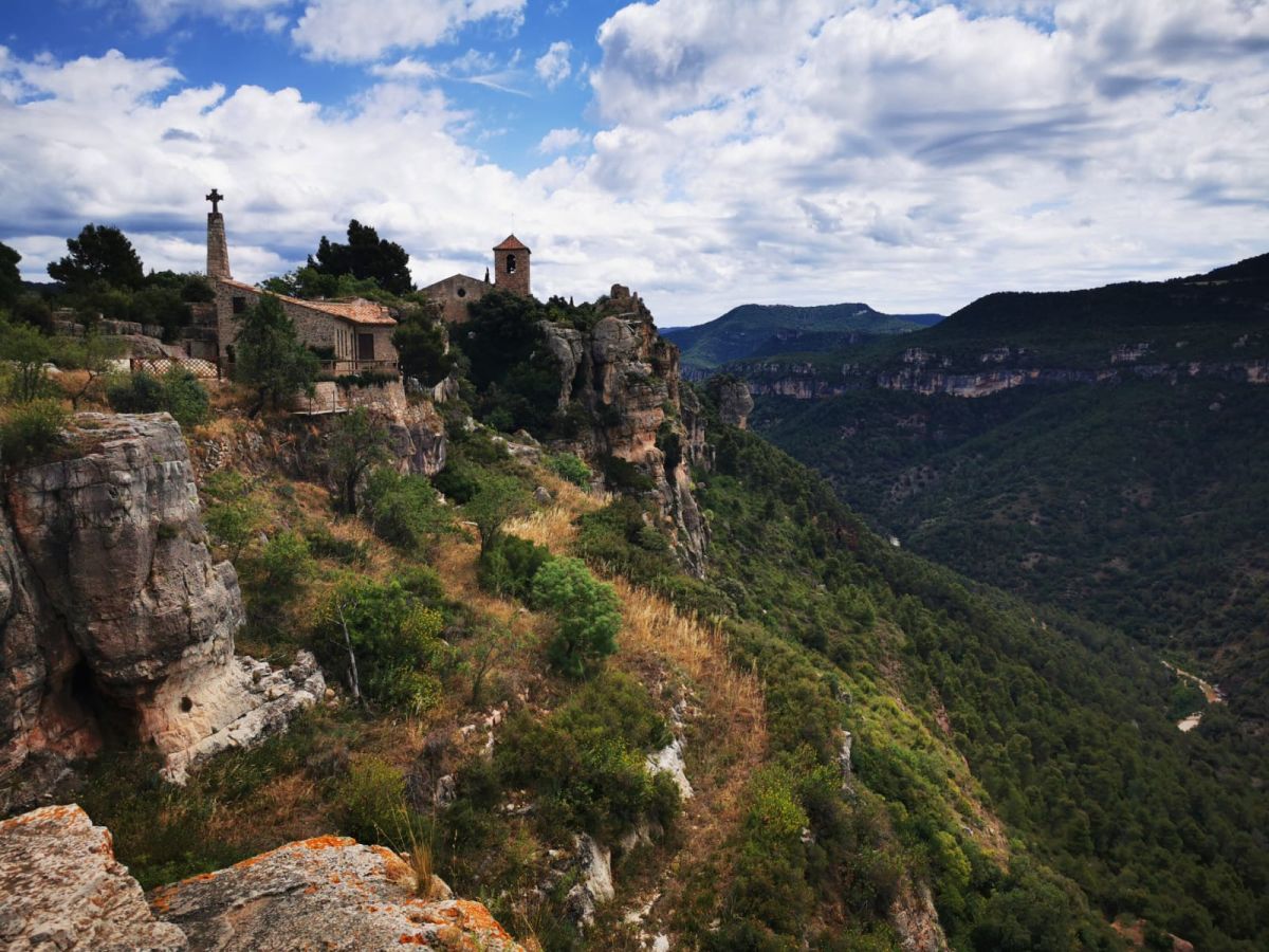 Siurana, the cliff village on a rock in the Sierra de Montsant